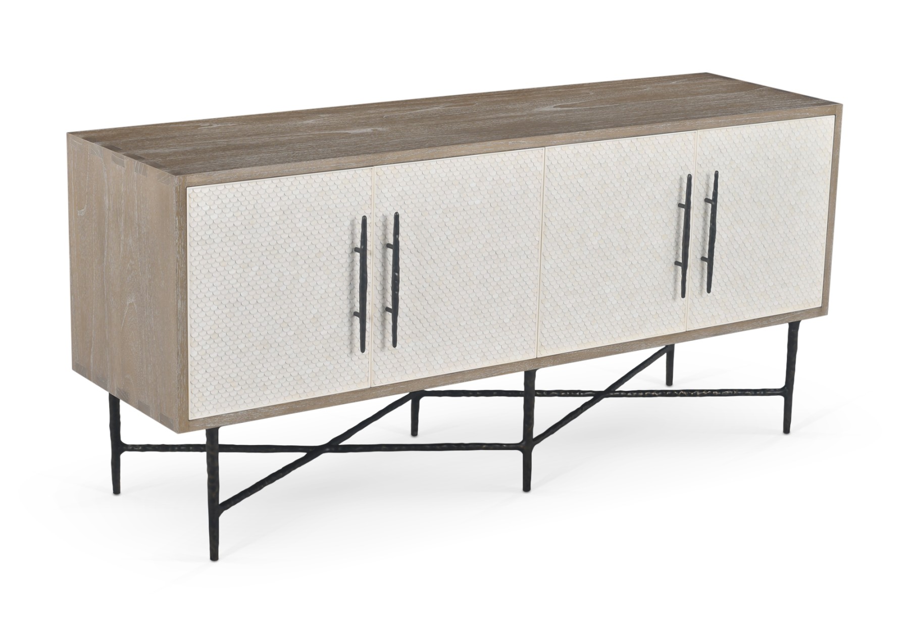 Heron Sideboard Dover Bronze Lorica Bone - side view