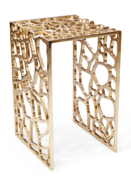 Una Side Table - Cast Brass